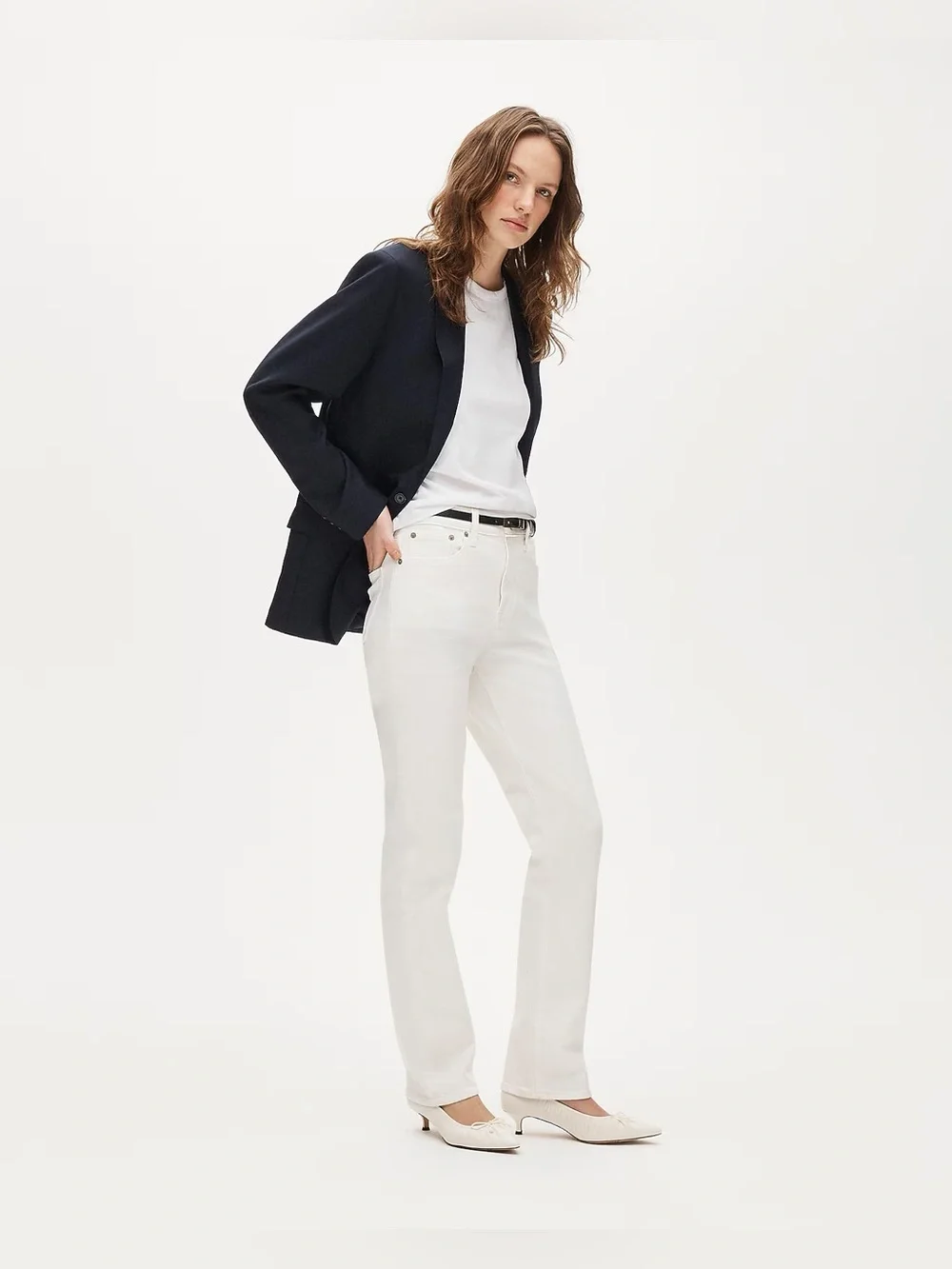 J.Crew Boyfriend jersey classic-fit T-shirt in white
